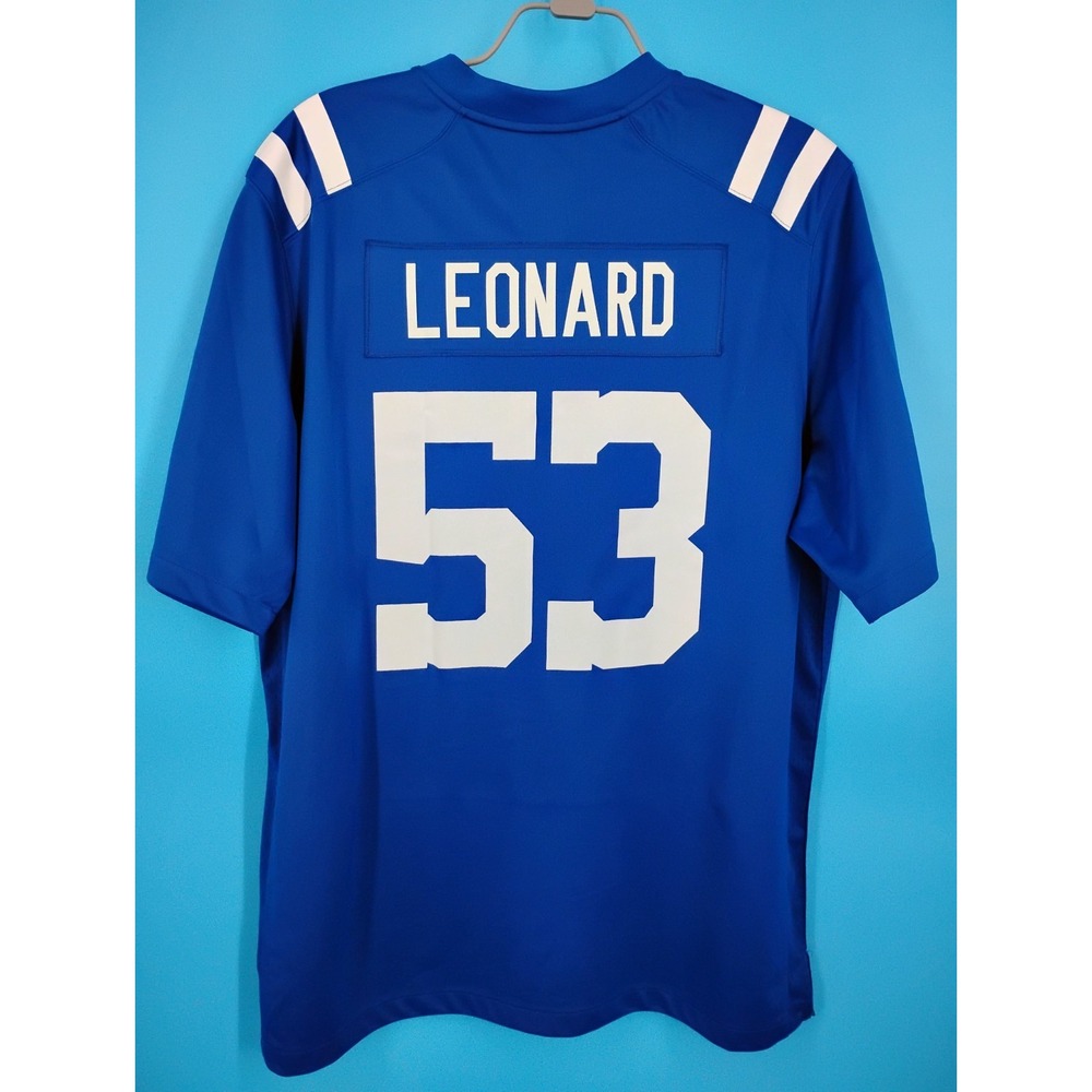 Nike NFL Indianapolis Colts Shaquille Leonard 53 Jersey Blue Mens XL - Picture 3 of 13